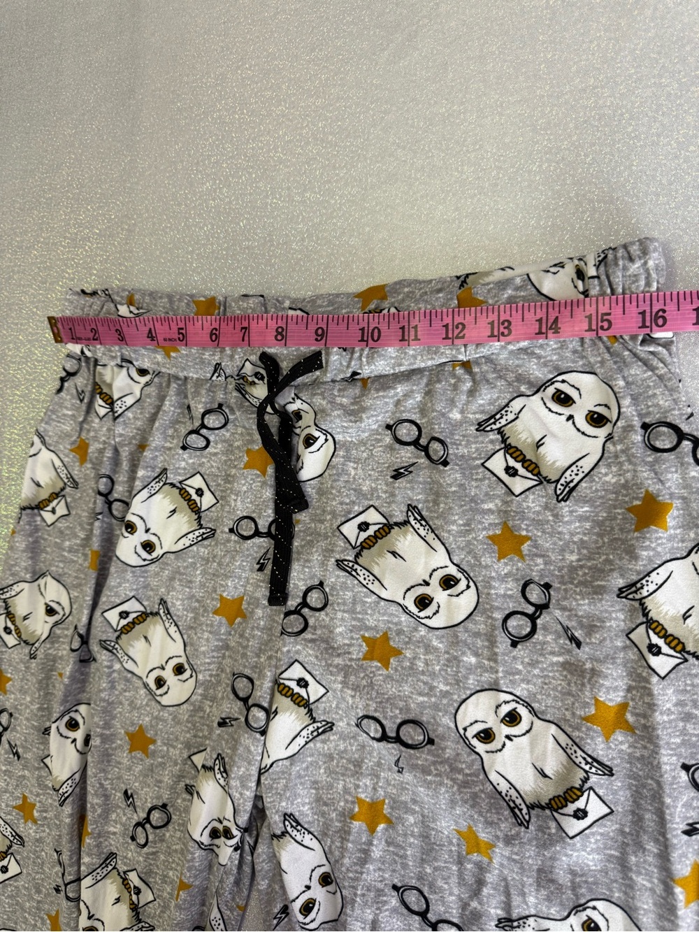Harry Potter pants joggers pj stretchy soft Gray Owl Print Jogger Sweatpants - Picture 15 of 16